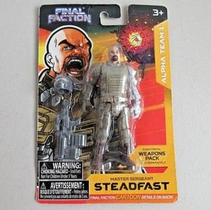 Final Faction Alpha Team Master Sergeant STEADFAST Action Figure & Accessories